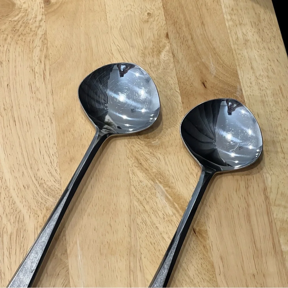 Vintage EKCO Corsair Stainless Steel serving spoons lot of 2